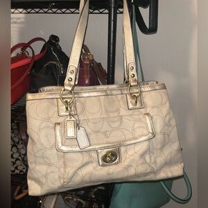Coach Penelope Signature Logo Carry All Shoulder/Handbag
